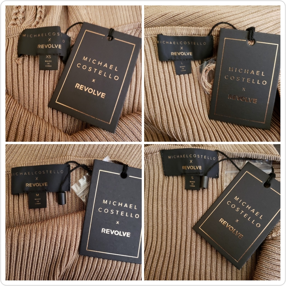 P R I C E Revolve X Michael Costello Metallic Gol… - image 4